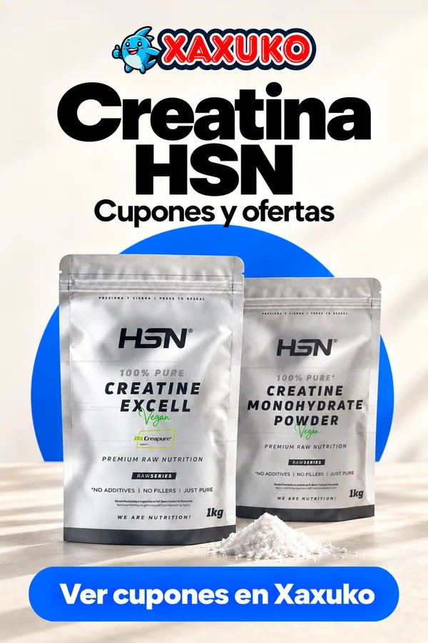 Xaxuko · cupones y ofertas de creatina HSN